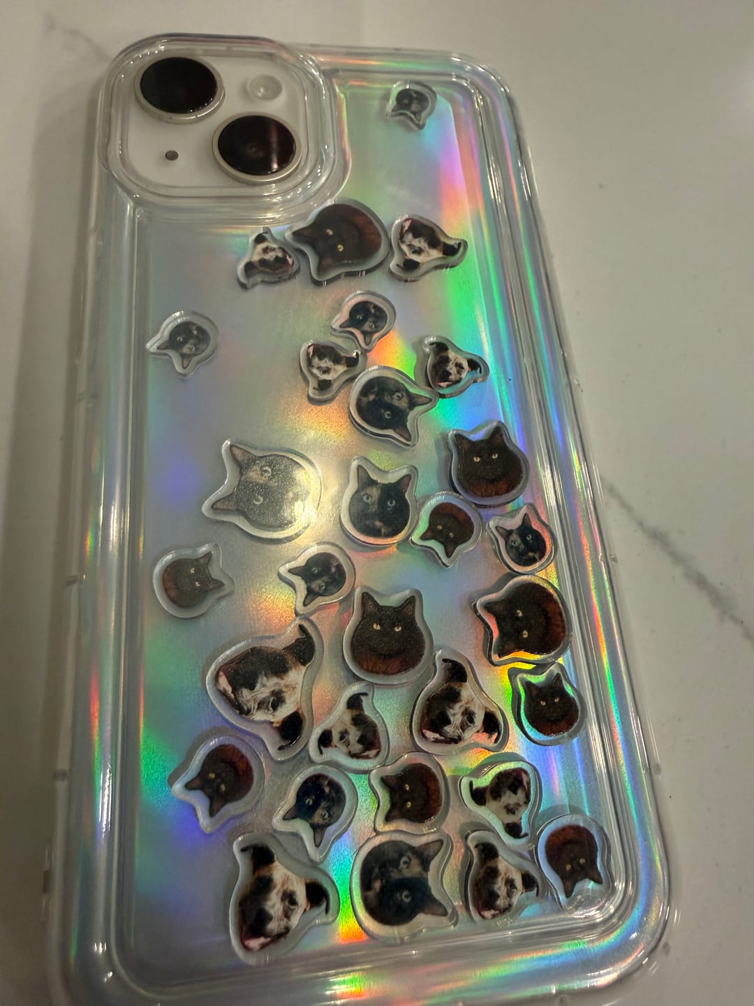Customer photo review of Shaker Case™ with Custom Charms