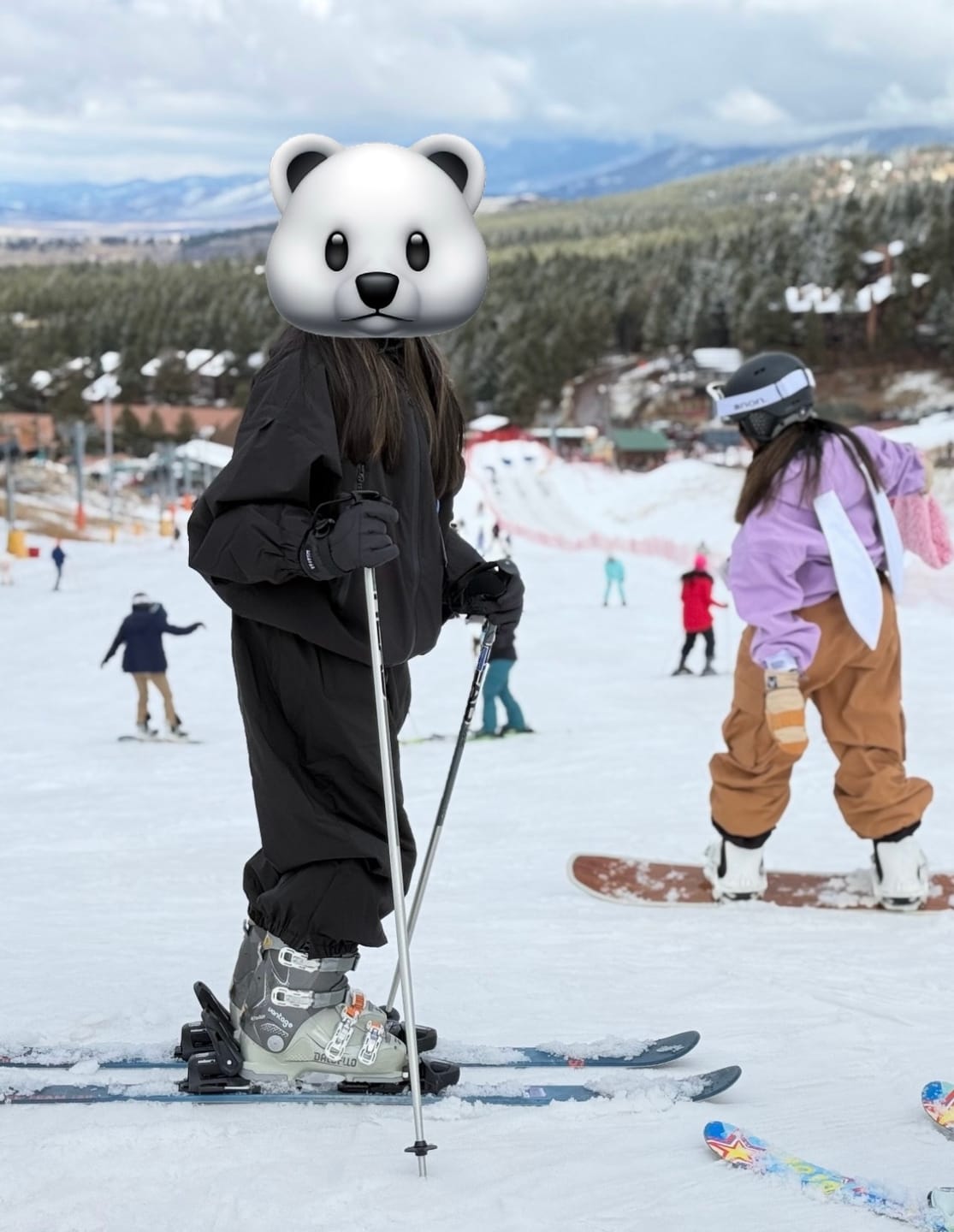 Customer photo review of Kids’ Black Waterproof Balloon Snow Pants