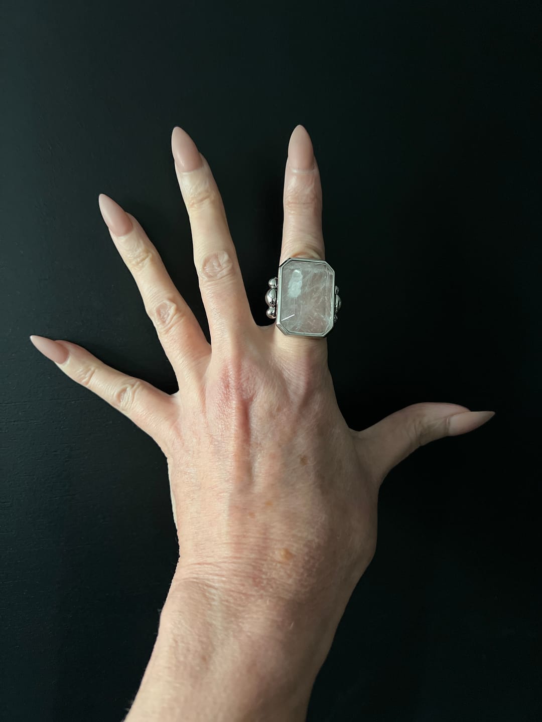 Customer photo review of Marique French Vintage Crystal Ring