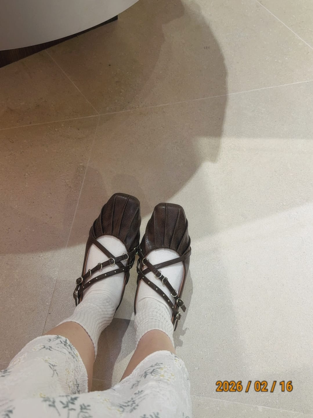 Customer photo review of Aurora || Pleated Cross-Strap Mary Jane