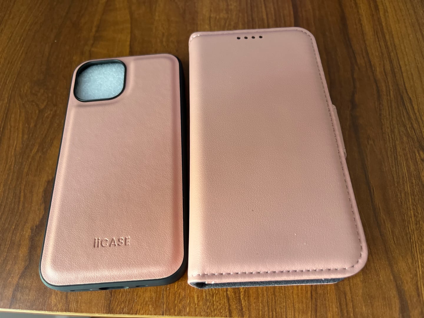 Customer photo review of Premium Genuine Leather Magnets Detachable iPhone Wallet Case