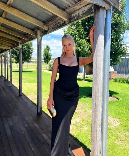 Customer photo review of Aurora Long Dress