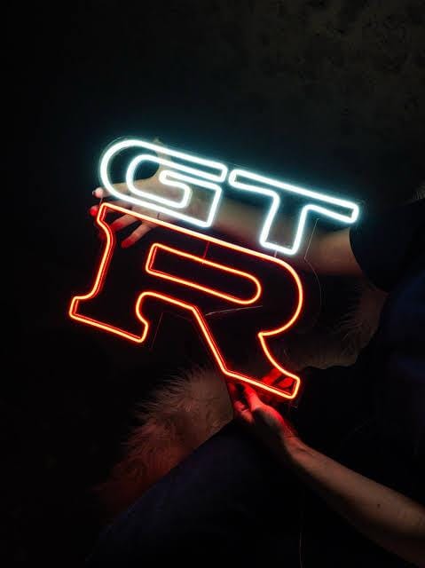 Customer photo review of Nissan GTR LED Neon Sign