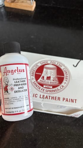 Customer photo review of Preparador de superficies (leather preparer and deglazer)