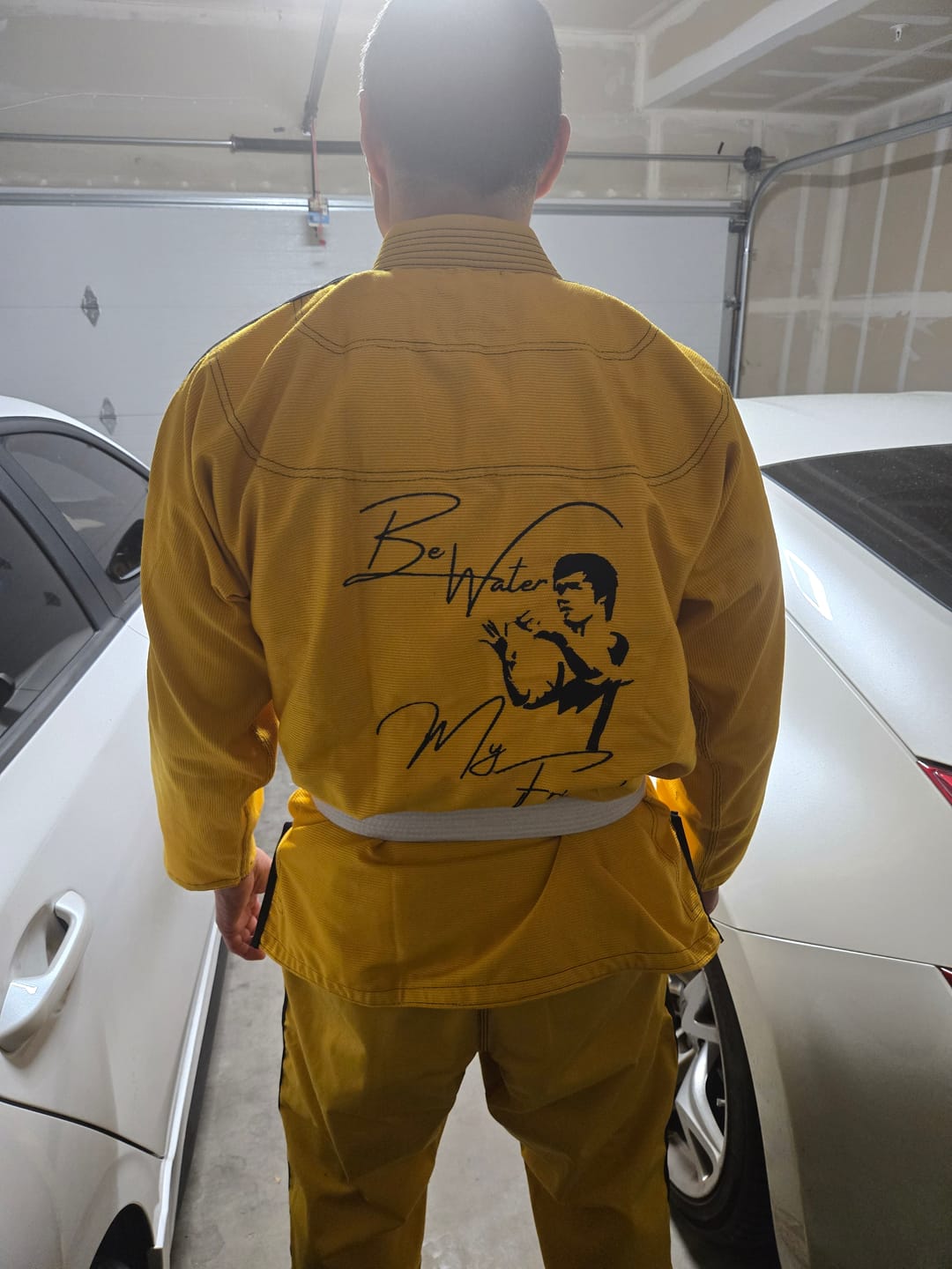 Customer photo review of Yellow Fury Sublimation Brazilian Jiu Jitsu Gi (BJJ GI)