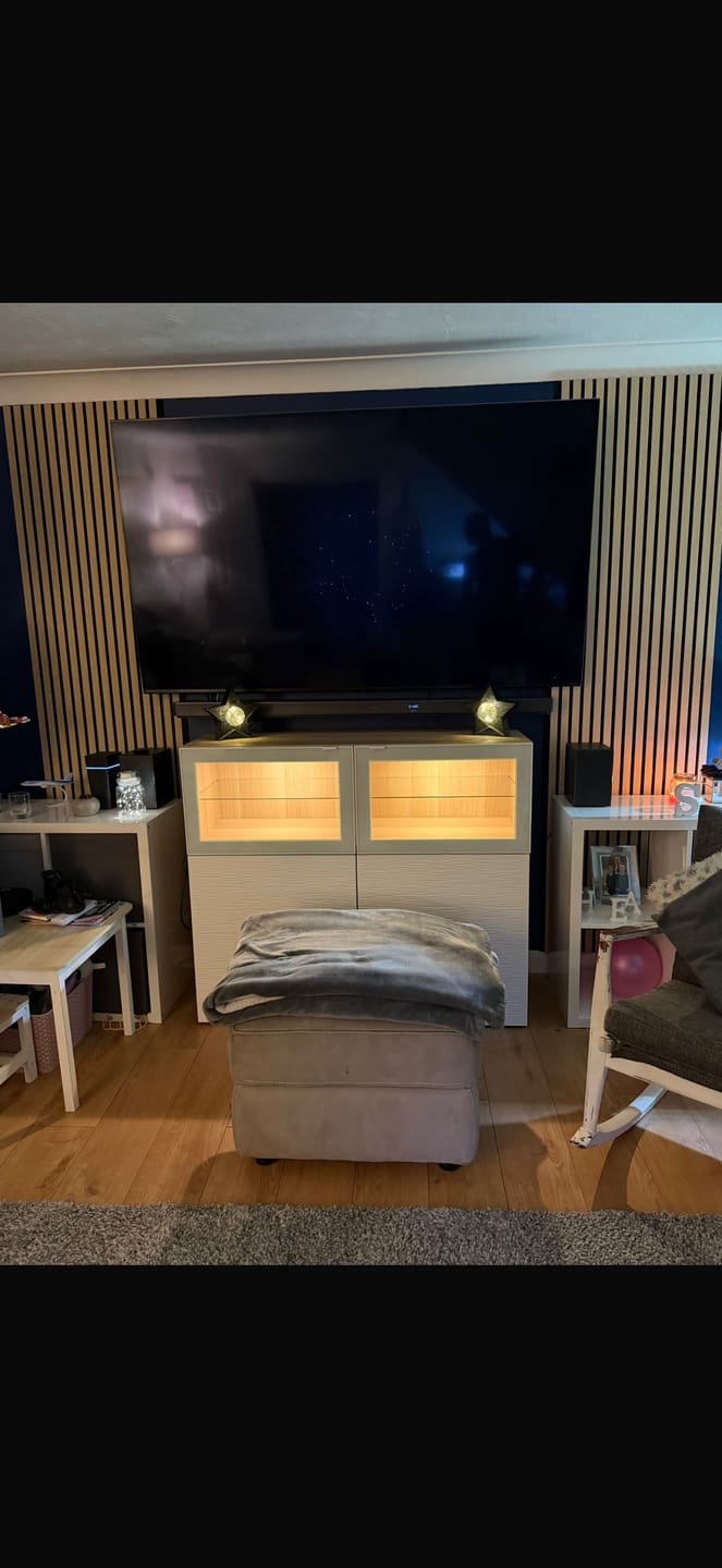 Customer photo review of Acoustic Slat Panel - Natural Oak