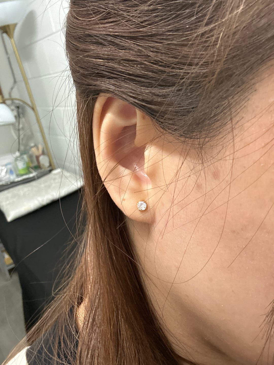 Customer photo review of Mini Tennis Studs