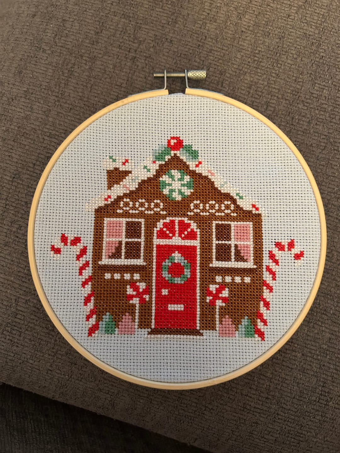 Customer photo review of Gingerbread Cottage - Cross Stitch Kit