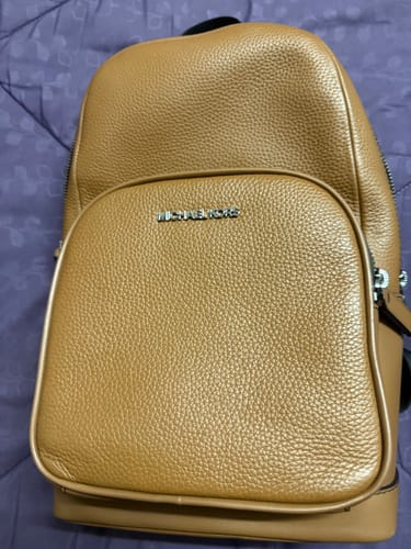 Customer photo review of Michael Kors Cooper Pebbled Leather Slingpack In Luggage 37S4LCOY1L