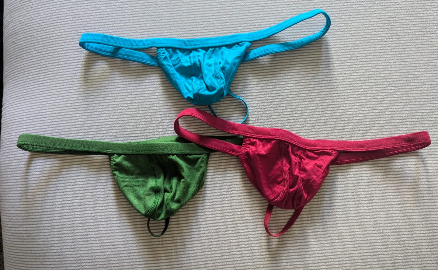 Customer photo review of Modal 0in Thong No Fly 3pk Green/Red/Blue
