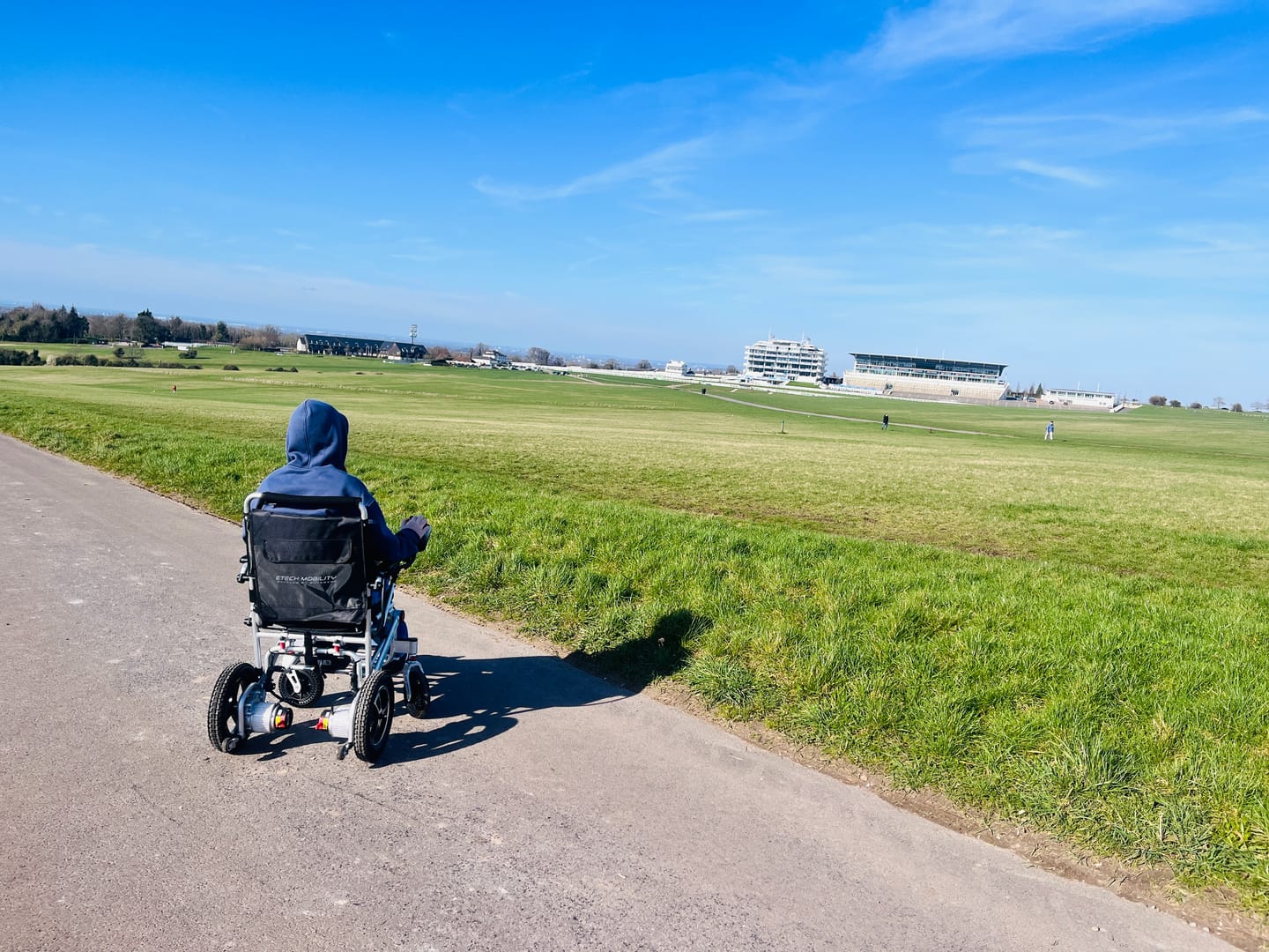 Customer photo review of Ultra-Lightweight Folding Electric Wheelchair | EtechMobility LiteMax 2