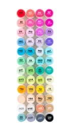 Customer photo review of Ohuhu Honolulu Brush Markers - Small Set