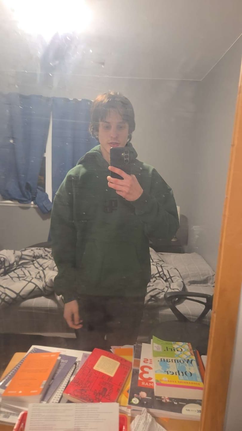 Customer photo review of Summit Hoodie - Forest Green
