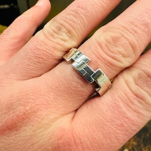 Customer photo review of Geometric Ring