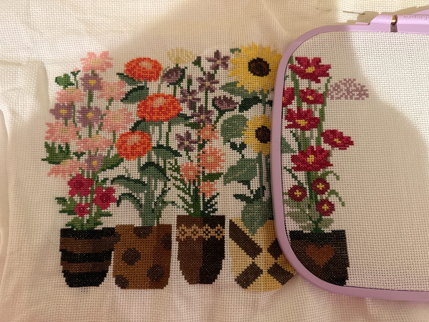 Customer photo review of Bloom and Grow - Cross Stitch Kit