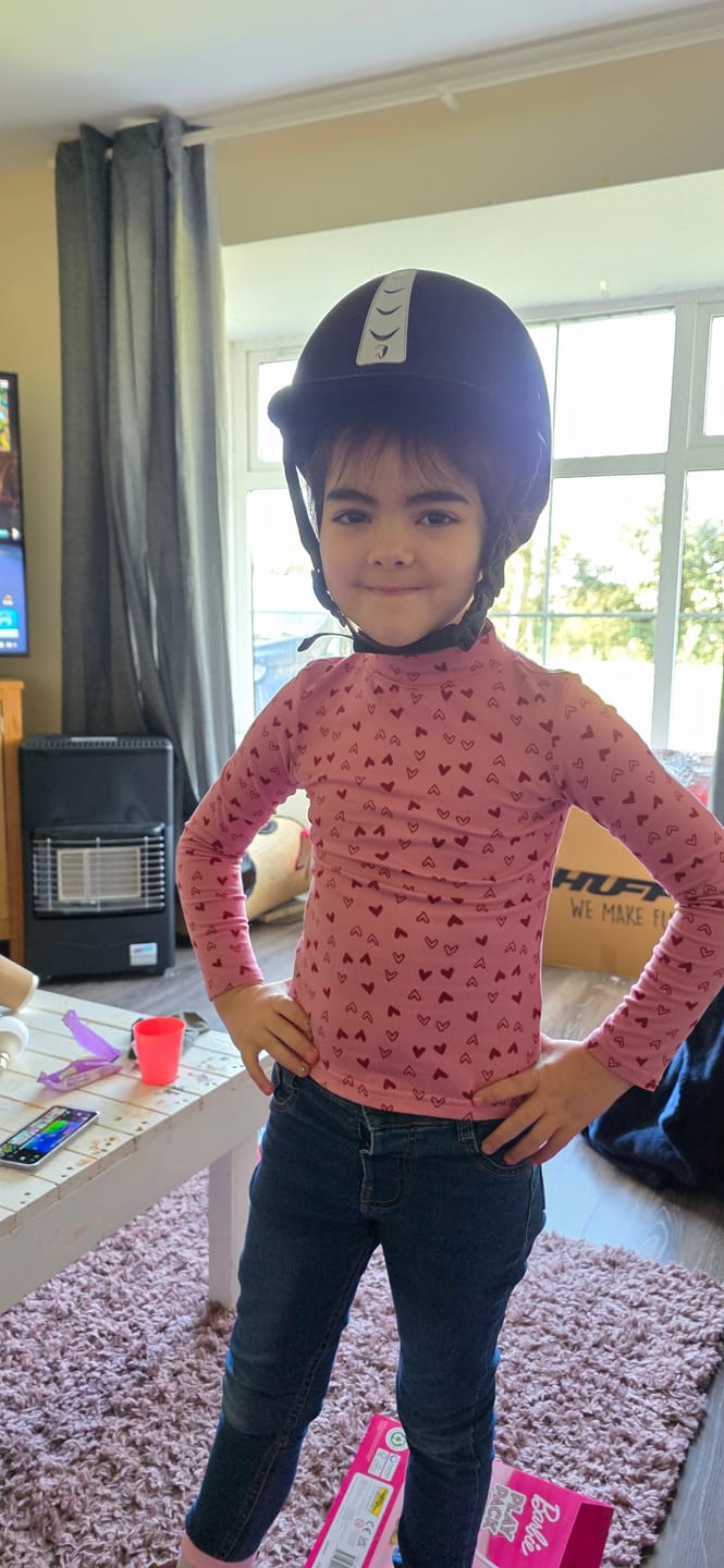 Customer photo review of Horka Adjustable Riding Hat