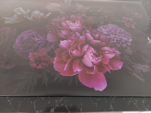 Customer photo review of Inductiebeschermer - Bloemen - Boeket - Kleurrijk - Roze - Paars