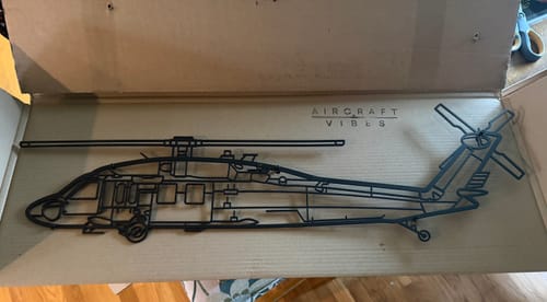 Customer photo review of UH-60 Black Hawk Silhouette Metal Wall Art
