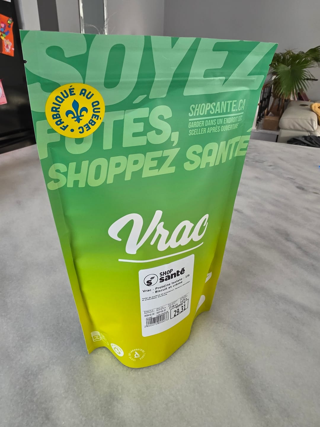 Customer photo review of Vrac - Protéine Isolate - 1lb