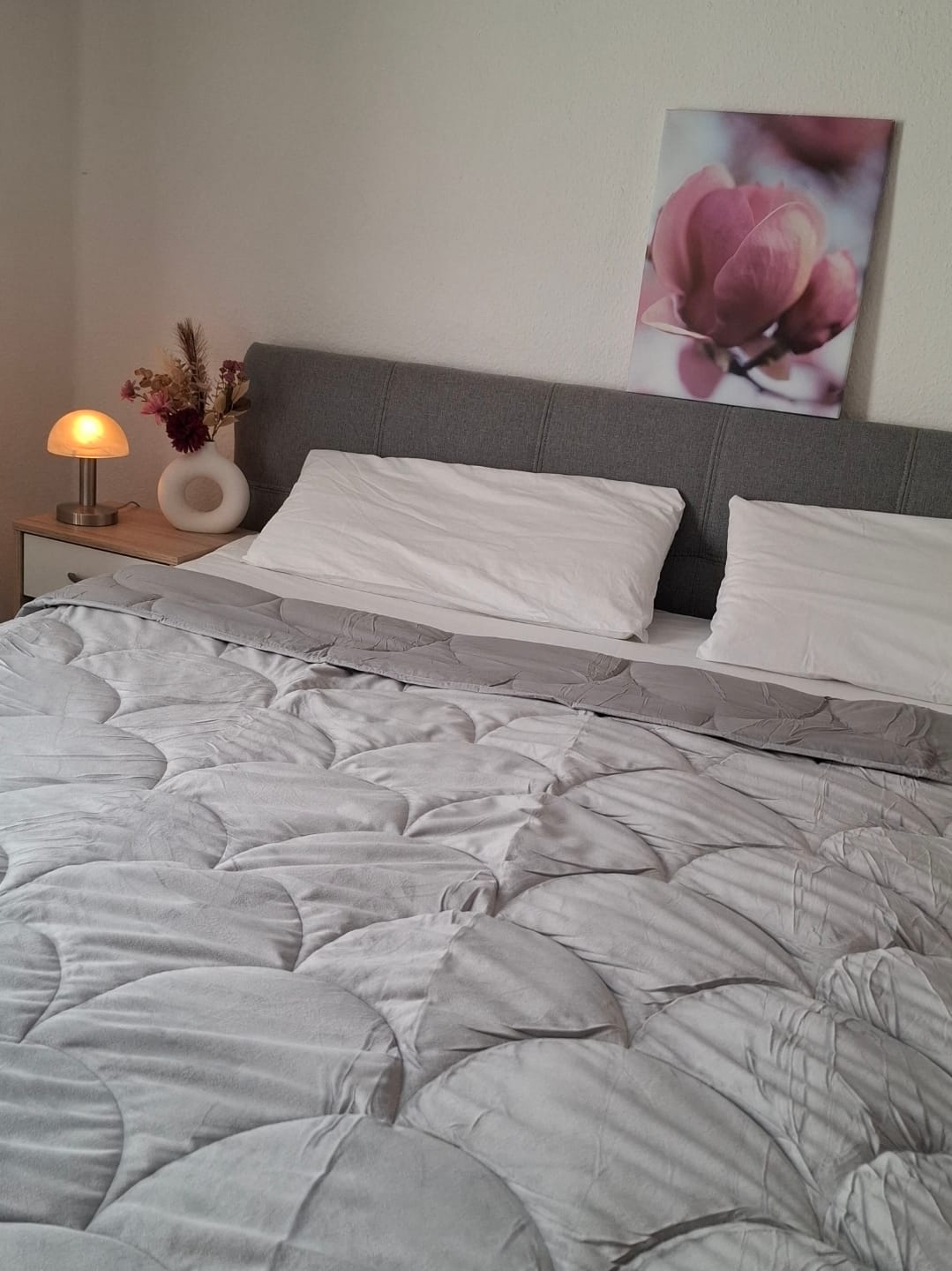 Customer photo review of Dekbed Zonder Overtrek Velvet™ Stone Grey