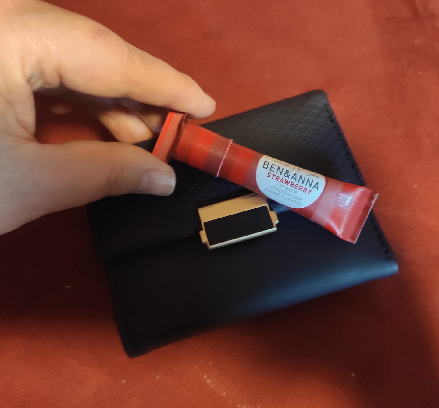 Customer photo review of Natural Lipbalm Strawberry