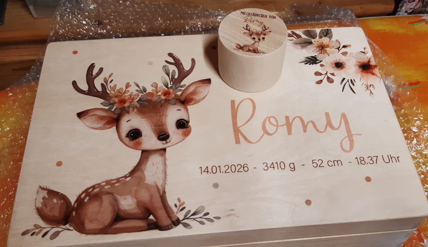 Customer photo review of Erinnerungsbox Baby - Baby Reh