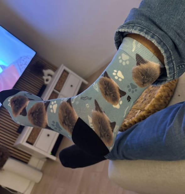 Customer photo review of Personalisierte Socken - Dein Foto