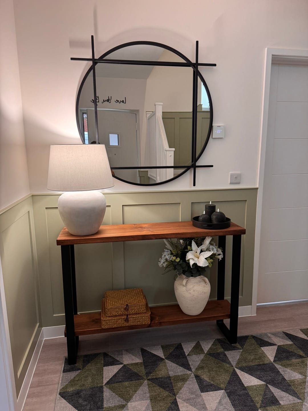 Customer photo review of Console Table with Shelf | 30cm Depth