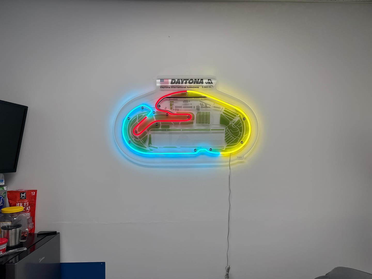 Customer photo review of Daytona International Speedway Neon Race Track