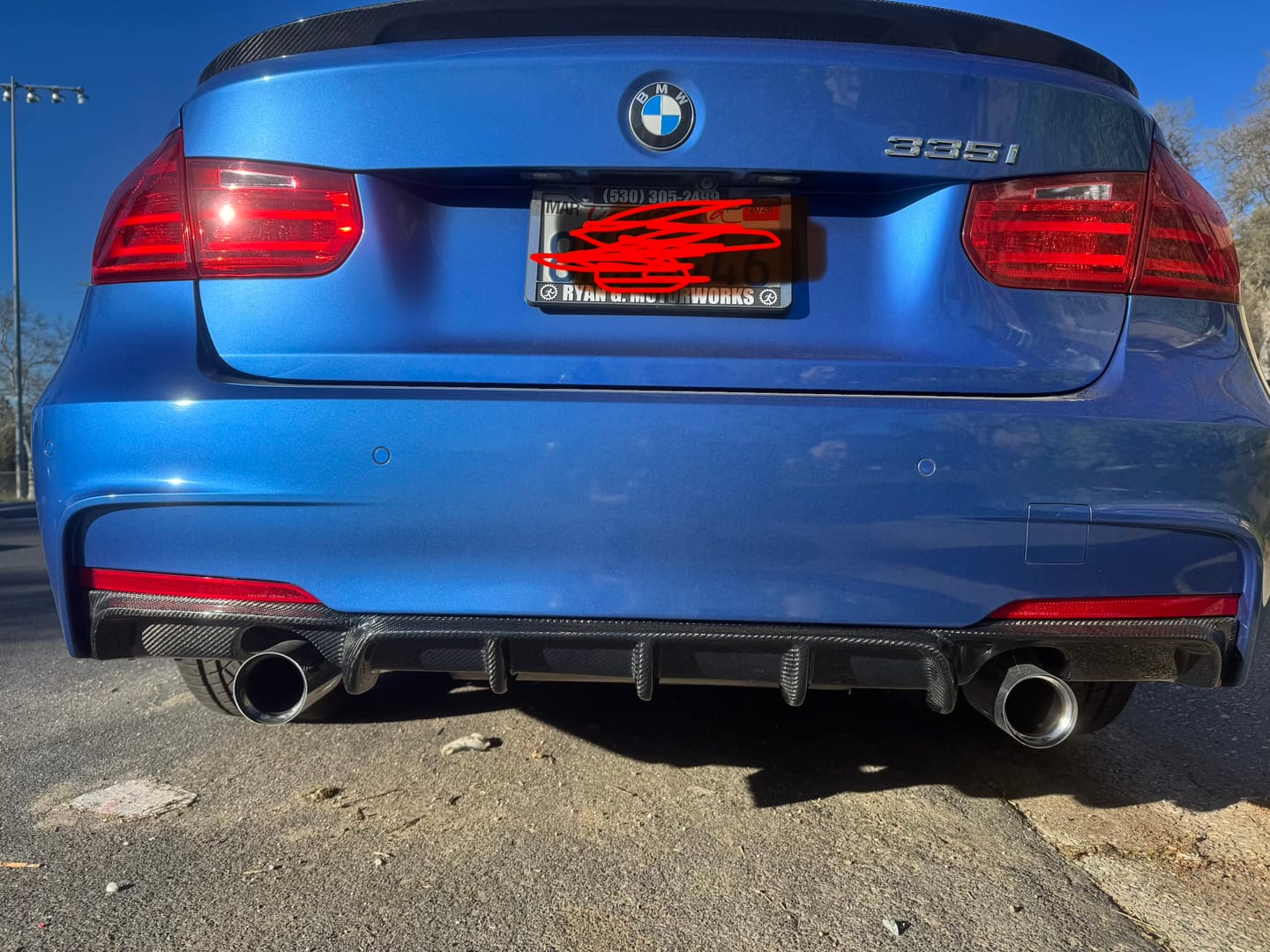 Customer photo review of F30 CARBON FIBER PERFORMANCE DIFFUSER