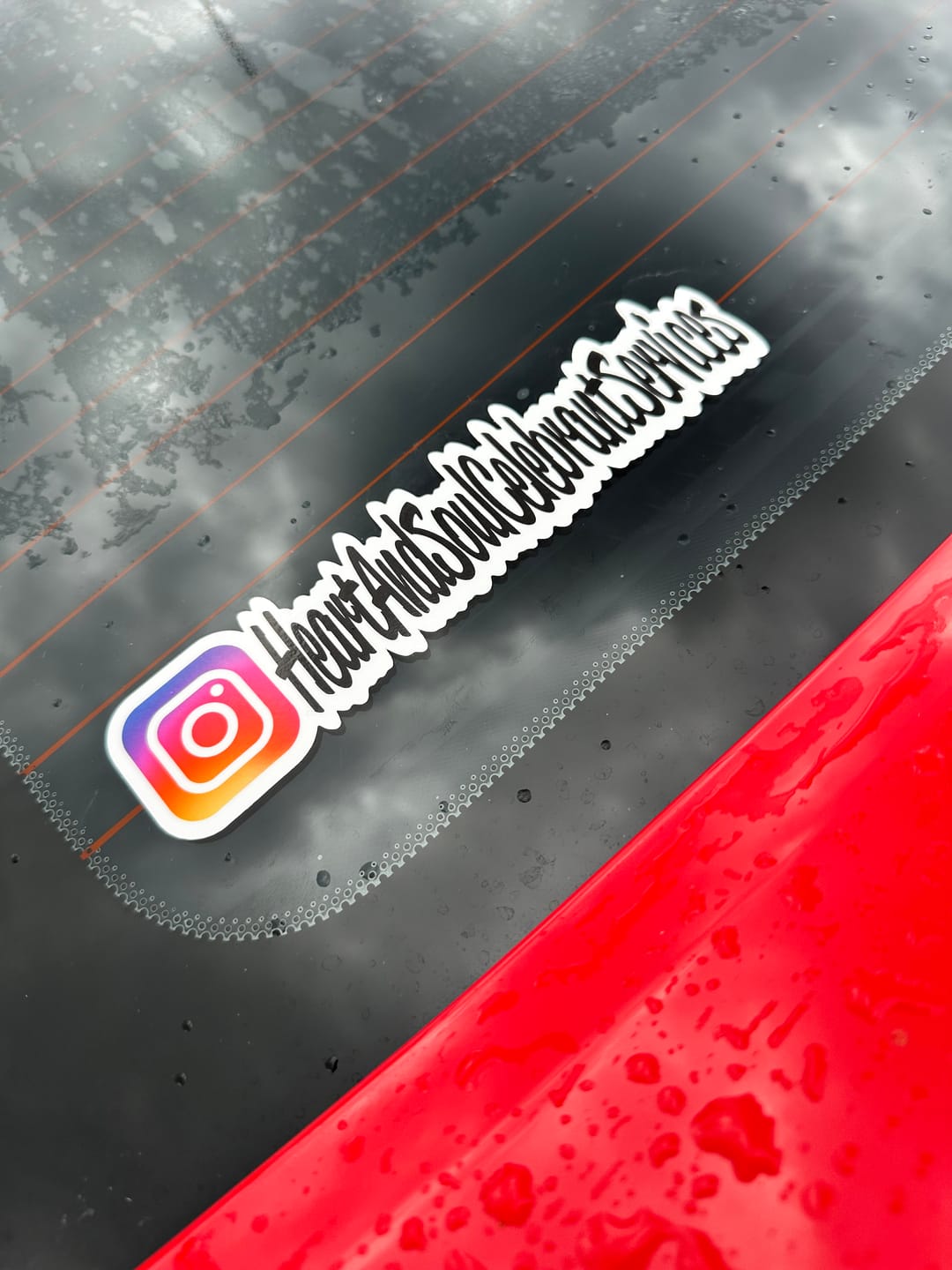 Customer photo review of Custom Instagram Printed Sticker - Pack x10/30/50/100