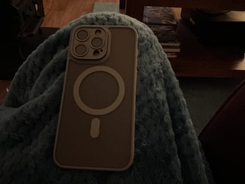 Customer photo review of Luxury Matte Magsafe Transparent Case For iPhone