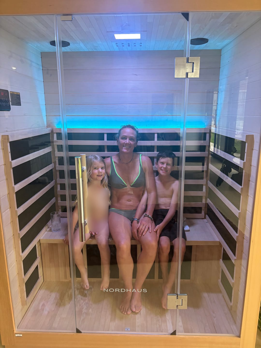 Customer photo review of 3 Person Far Infrared Sauna