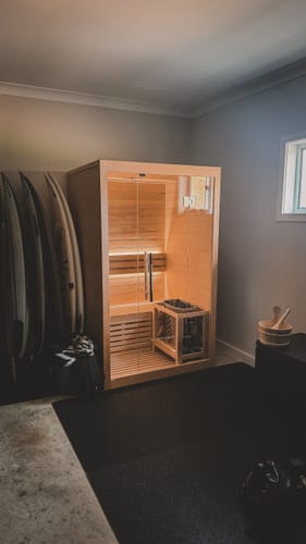 Customer photo review of 2 Person Traditional Sauna - 4.5kw Harvia Heater