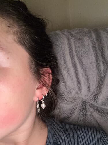 Customer photo review of Bar Earrings Set