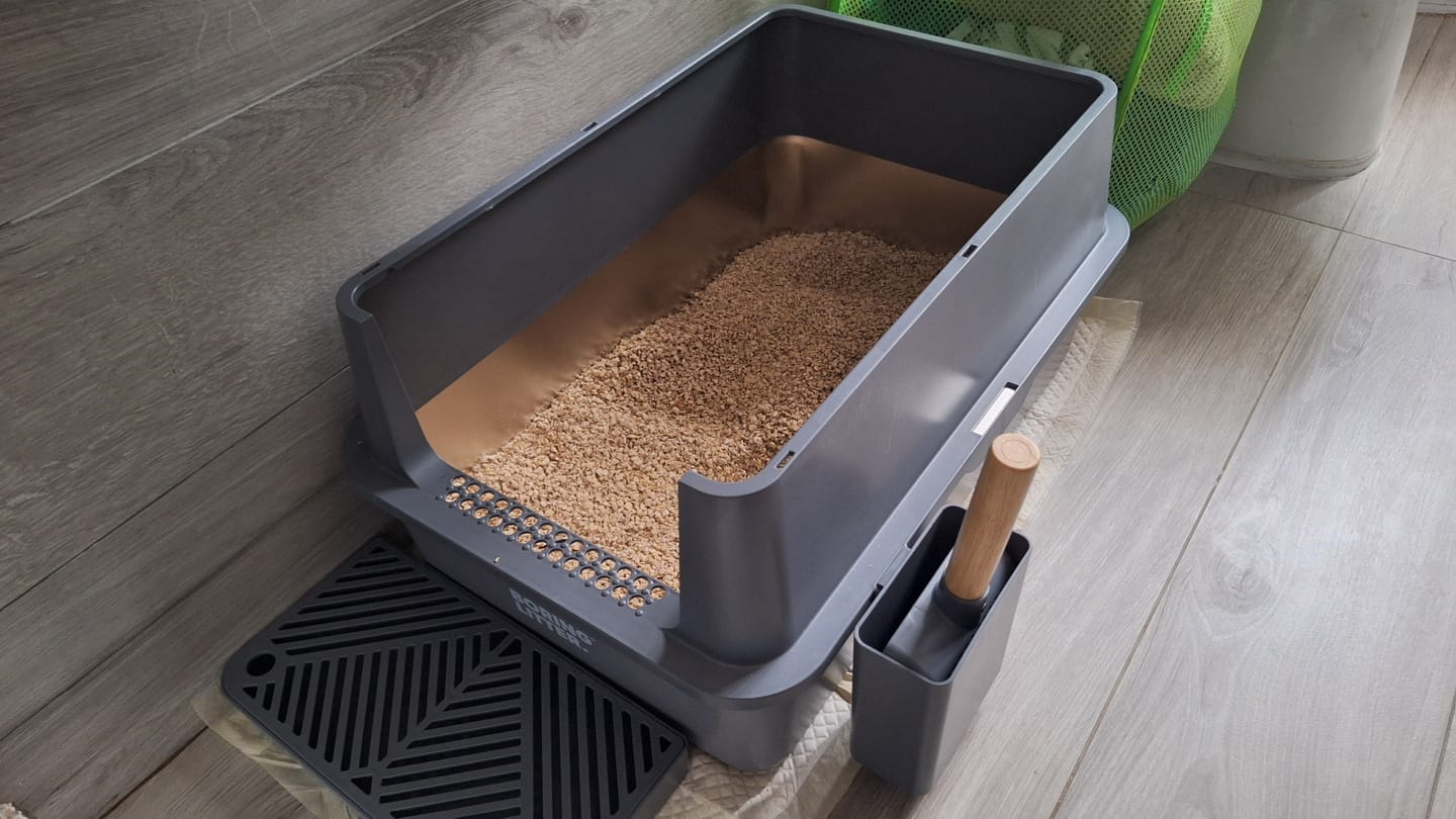 Customer photo review of BORING LITTER - Lettiera in Acciaio INOX