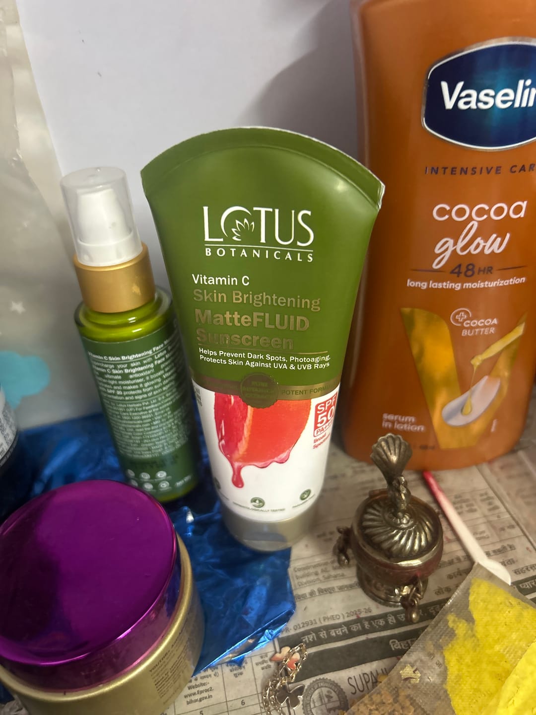 Customer photo review of Vitamin C Skin Brightening MatteFLUID Sunscreen | SPF 50 | PA+++