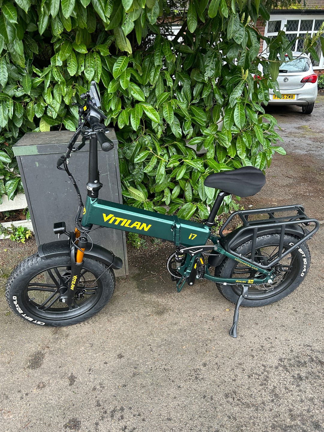 Customer photo review of I7 Pro Folding Full Suspension Electric Bike