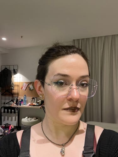 Customer photo review of Lilac Eyeglasses