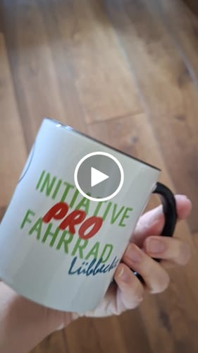 Customer video review of TassenExpress - Becher Keramik Tasse mit Logo bedruckt 325ml Firmenlogo