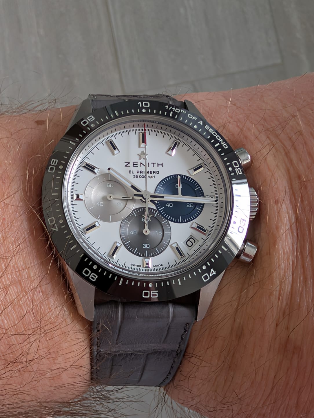 Customer photo review of Matte Grey Alligator