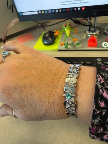 Customer photo review of Mesh bracelet silver luxe