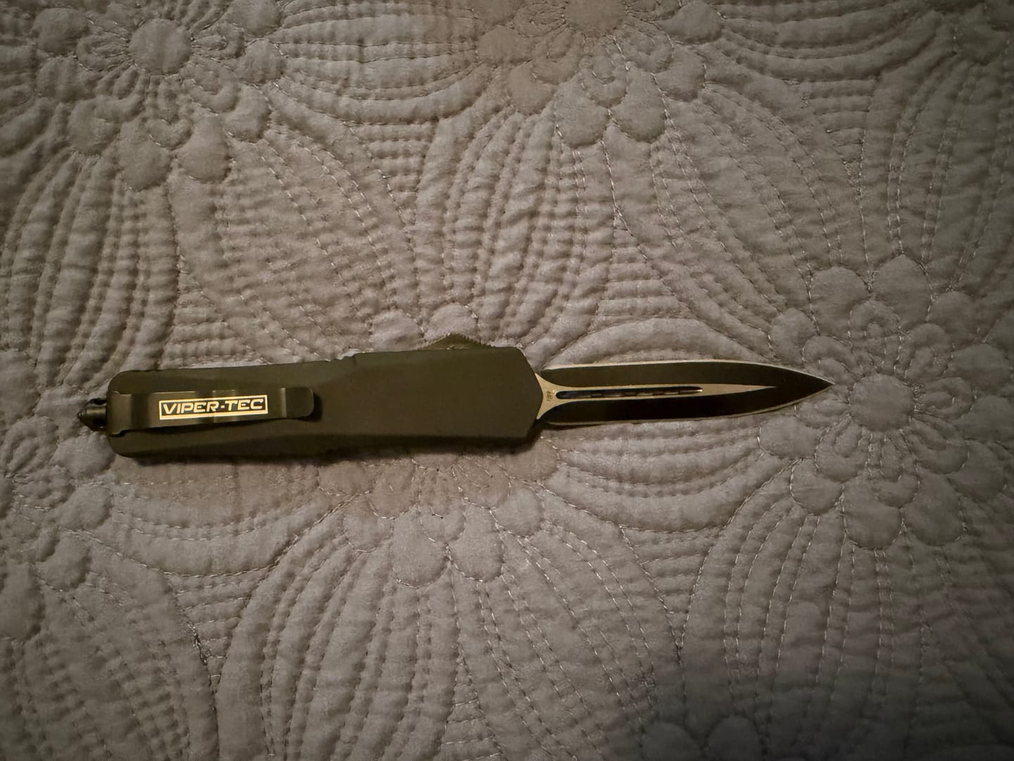 Customer photo review of Black Ghost OTF Knife (Multiple Blade Styles Available)