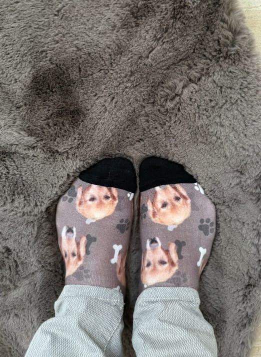 Customer photo review of Personalisierte Socken - Dein Foto