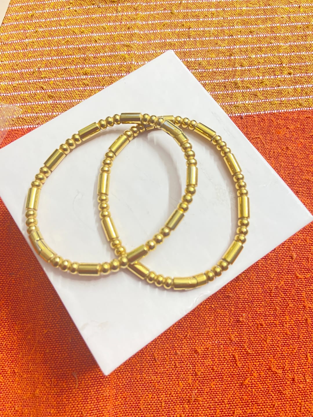 Customer photo review of Golden Stream Bangle Bracelet