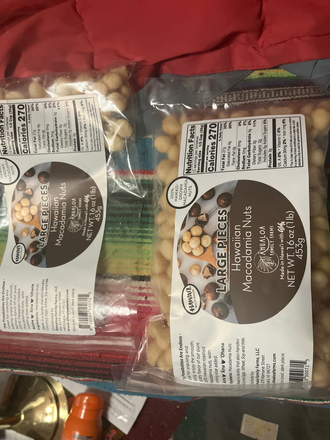 Customer photo review of Hawaiian Macadamia Nut Large Pieces