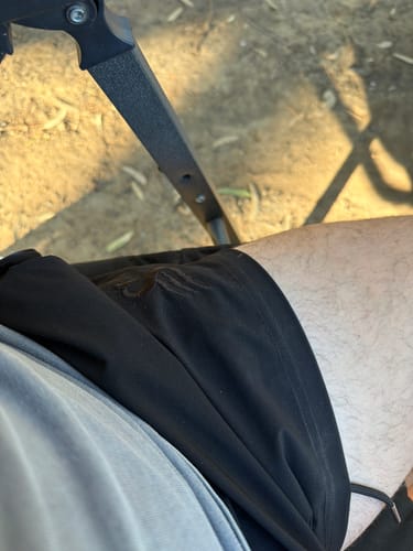 Customer photo review of Quads of the Gods Gym Shorts - Premium Lifting Shorts Australia - Black/White | Stay Shredded