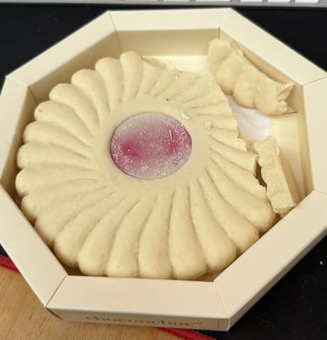 Customer photo review of Giant Jammie Ring Biscuit Shaped Chocolate