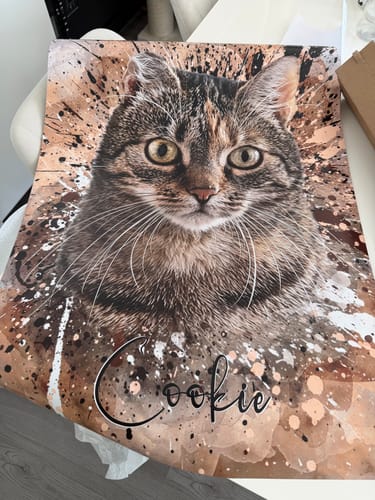 Customer photo review of Graffiti Pawtrait