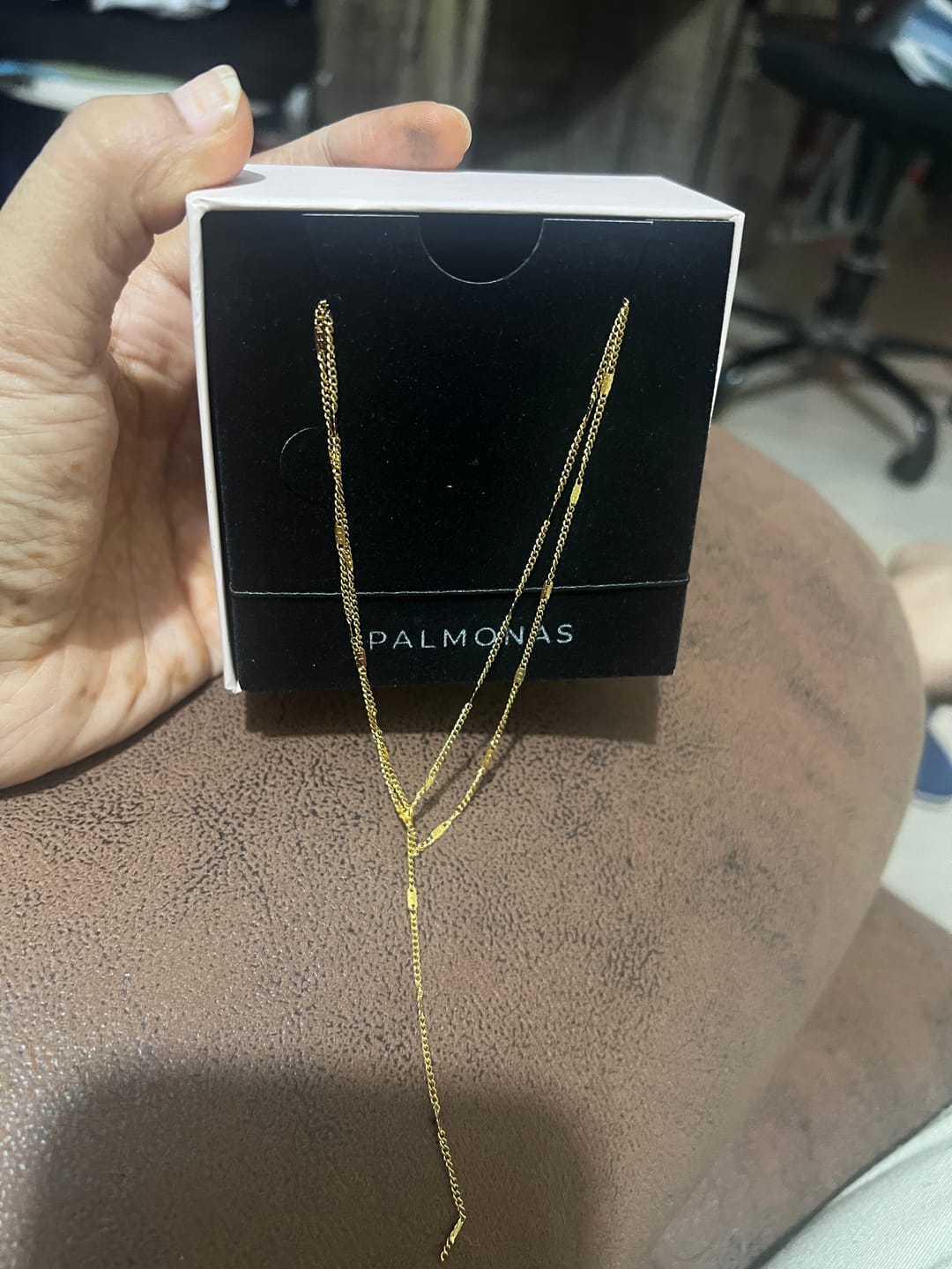 Customer photo review of Chic Layered Necklace